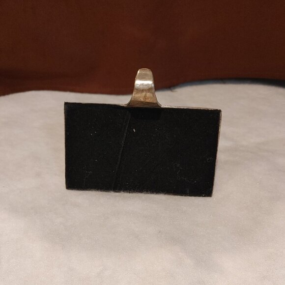 Ornate Silver Cross Floral Swirl Red Jewel Christmas Stocking Hanger - Picture 6 of 6